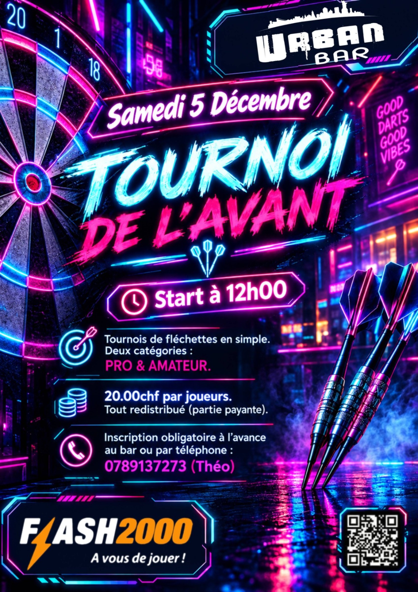 Tournoi de fléchettes à L'Urban Monthey